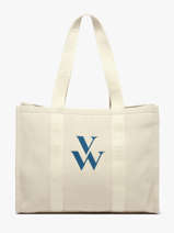 Schoudertas Cabas Katoen Vanessa wu Beige cabas MA0135